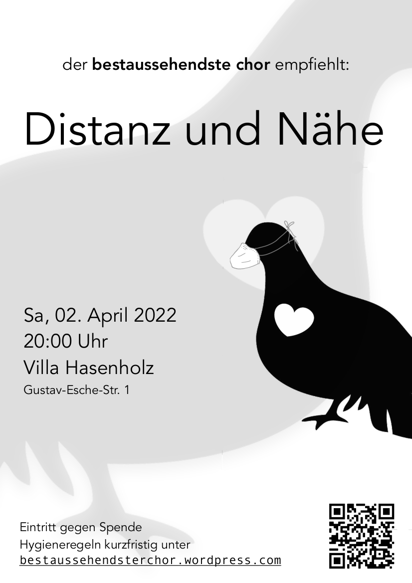 Konzert am 2.4.22 um 20 Uhr